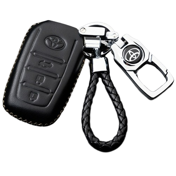 Bao da chìa khóa xe ô tô Toyota da bò cao cấp B216