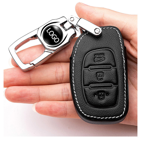 Bao da chìa khóa thời trang da bò ô tô Hyundai B235