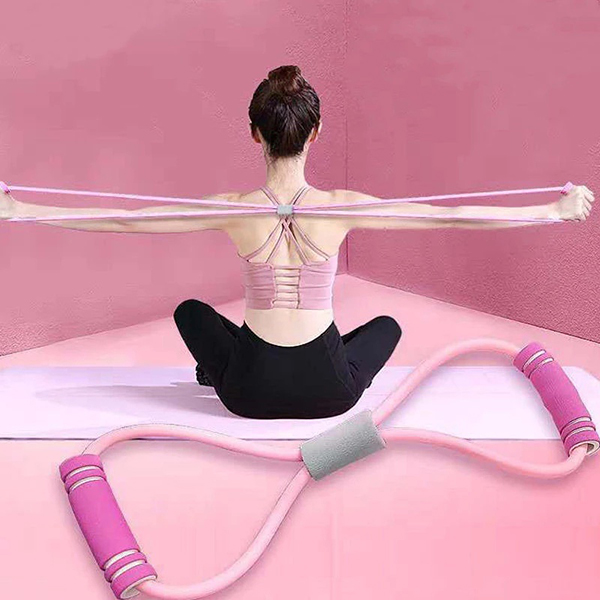 Dây kháng lực hỗ trợ yoga, gym thiết kế số 8 co giãn tiện lợi M104